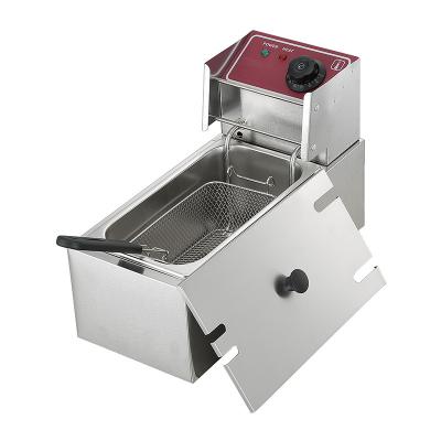 China Chips Corn Dog Temperature Control Outdoor Commercial Stainless Steel Electric Deep Fryer for sale