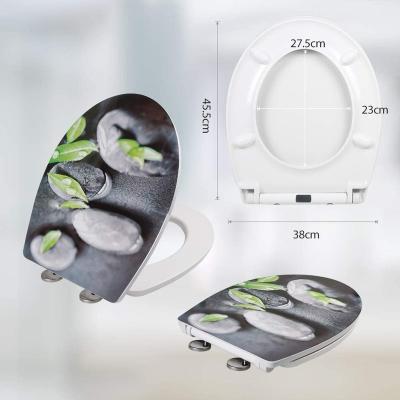 China Modern Soft Narrow Toilet Seat Cover With UF For Bathroom for sale