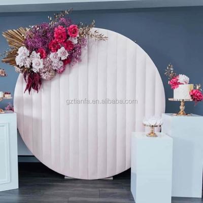 China Wedding Wedding Decoration Round Acrylic Backdrop For Event Party for sale