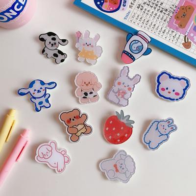 China Wholesale Cute Cartoon Japanese Anime Acrylic Brooch Personalized Clear Cute Pin Custom Anime Badges For Kid Gift for sale