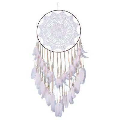 China Dream Catcher Eco-friendly Wholesale Dream Catcher Decoration Handmade Indian Wedding Boho With Feather for sale