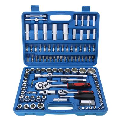 China Flexible Adjustable Tool Kit 108 Pcs 1/4 1/2 Drive Socket Wrench Set for sale