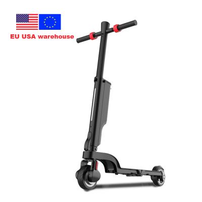 China Foldable Electric Adult Scooter 5.5inch Waterproof 36V250W Two Wheels Unisex EU USA Running Tires Folding e Scooter For Adult Raycool for sale