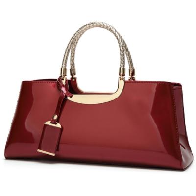 China Fashion New High Quality Weddin Messenger Lady Bag Patent Leather Handbags Lady Bags Ladies Shoulder Bag Luxury Evening Women for sale