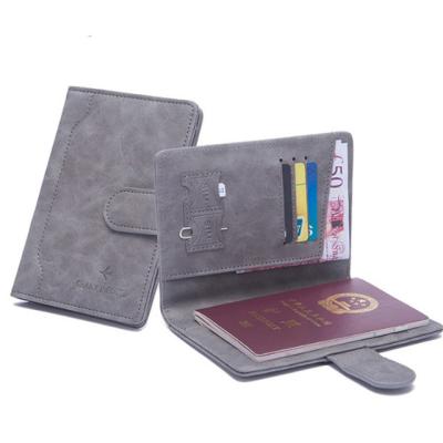 China New Fashion Vintage Fashion Women Men Passport Cover Leather Travel Credit Card Passport Holder Package Wallet Purse Bags Pouch for sale