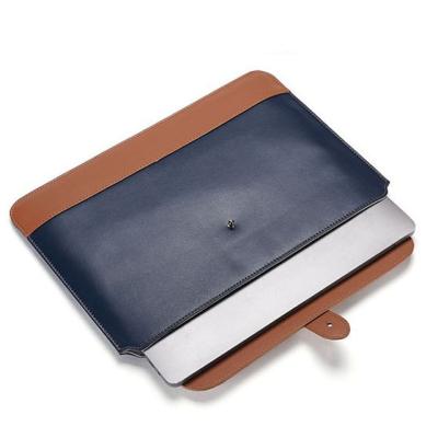 China New 13-14 Inch Luxury High Quality Slim Sleeve Felt Laptop Bag And PU Leather Bag With Accessory Pocke for sale