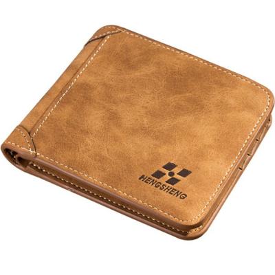 China Solar Panel New Vintage Crazy Horse Leather Wallet Men Wallet Leather Engrave Short Wallet Men Pinch Male Money Staples Money Bag for sale