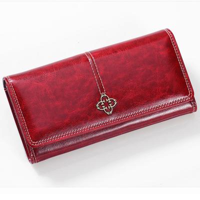 China New Fashion Waterproof Women Trim Leather Fashion Wallet Money Bag Along Sling Female Female Purse Pocket Phone for sale