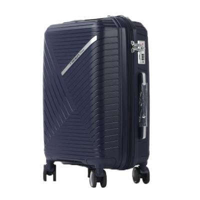 China Durable PP Business / Travel Travel Trolley Luggage Case With Double Wheels Suitcase Set for sale