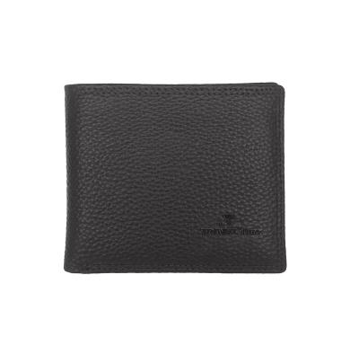 China Free Durable Logo Waterproof Custom Milled Real Leather Premium Leather Wallet For Men for sale