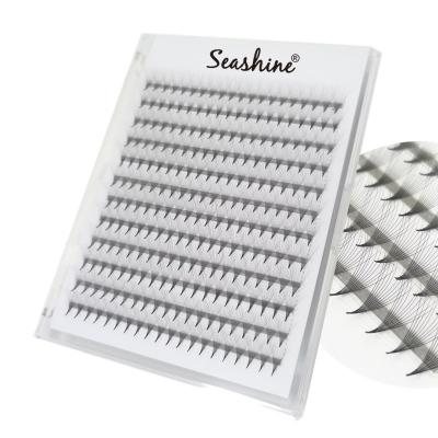 China Seashine 10D 12D Premade Synthetic Hair Fan Tray 240 Mega Fan Base Premade Volume Fans Pointed Thin Pointed Eyelash Extensions for sale