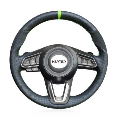 China Sports Steering Wheel Cover For Mazda 3 Axela Mazda 6 Atenza CX-3 2018-2019 CX-5 2017-2019 CX-9 Toyota Yaris Wholesale Price (Leather) for sale