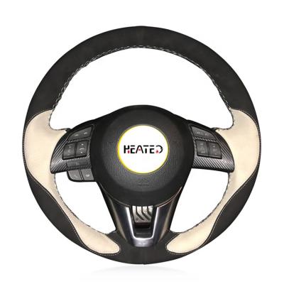 China Sports Steering Wheel Cover For Mazda 3 Axela Mazda 6 Atenza Mazda 2 CX-3 CX-5 Scion iA 2016 (Genuine Leather) Wholesale Price From You for sale