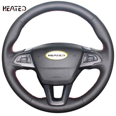 China Sports Steering Wheel Cover For Ford Focus 3 2015-2018 Kuga Escape C-MAX Ecosport 2018-2019 Wholesale Price 2016-2019 From You for sale