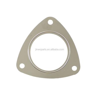 China JW Exhaust Gasket 3 Port Bolt Metal Exhaust Trims Platinum Exhaust Flange Trim Universal for sale