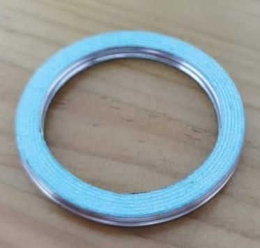 China Durable jinwo gasket metal parts coil gasket gasket ring common green asbestos ss201 for sale