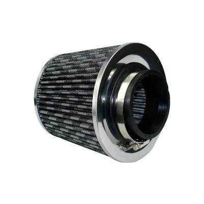 China Auto Engine 76mm Air Filter Universal Car Performance High Flow Cone Cold Air Intake for sale