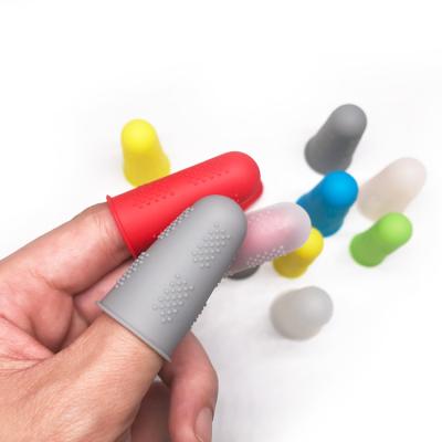 China Heat Insulation Silicone Anti-Slip Soft Reusable Gel Finger Cradles For Protect Finger for sale