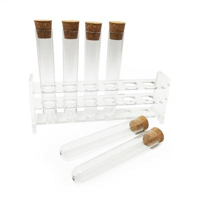 China Acrylic Plastic 6-Place Test Tube Rack 25mm Tube Rack Test Tube Spice Rack for sale