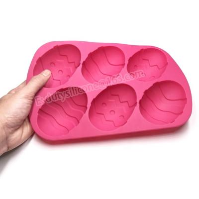 China Viable Custom Oval Logo 3d Egg Shape Silicon Soap Making Molds For Handmade for sale