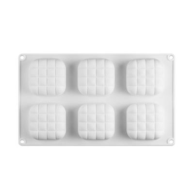 China 6 Sustainable Continuous Bread Silicone Mold For Cake Baking Products for sale