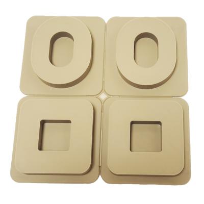 China Sustainable 4 Cavity Rectangular Silicone Resin Wax Mold DIY Scented Candles Mold for sale