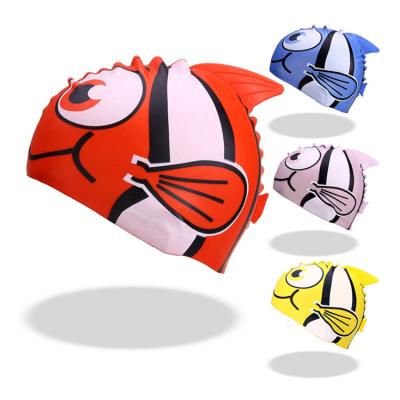 China Waterproof Swim Covers 100% Silicone Swim Cap Waterproof Silicone Swimming Head Cover for sale