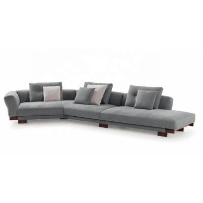 China Modular Wooden Cover YASITE Sectionals Sofa Set Modern Design Shape Removable Upholstery Fabric for sale