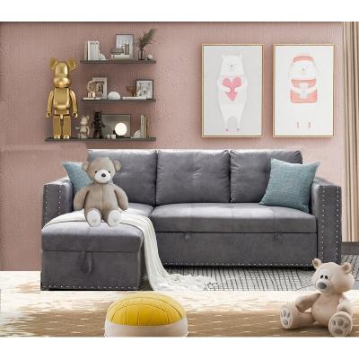 China 2021 Removable Cover YASITE Sofa Cum Bed Storage Living Room With Armchair Simple Design Sofa Bed Fabric for sale