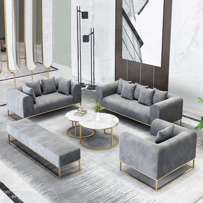 China Hot Selling Velvet Sofa YASITE Couch Living Room Furniture Set Sectional Sofa 7 Seater for sale