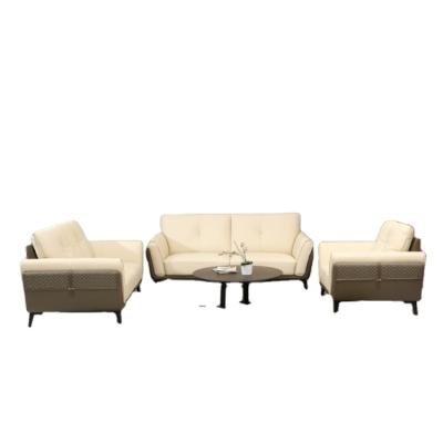 China Pull Loop Process YASITE Design 3 Seater Living Room Modern Leather Sofa Set for sale