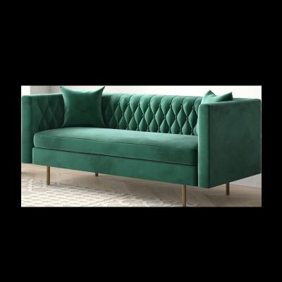 China Ornate Velvet Chesterfield Sofa Design from YASITE China Sofa Hot Sale Fabric Tufting Loveseat for sale