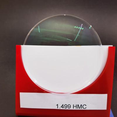 China Single Vision 1.499 Cr-39 Hmc 65/70mm Resin Anti Glare Optical Lens for sale