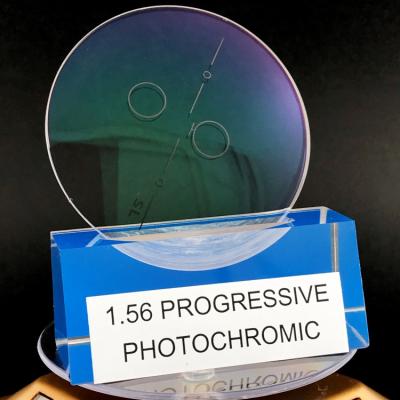 China Progressive& Photochromic HOT SALE FINISHED 1.56 Progressive Photochromic HMC+ EMI Lenses for sale