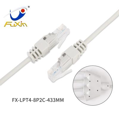 China Y Cable Patch Cord Stripped To 4xRJ45 Network Cable Cat5e 1 Pair FX-LPT4-8P2C-433MM for sale