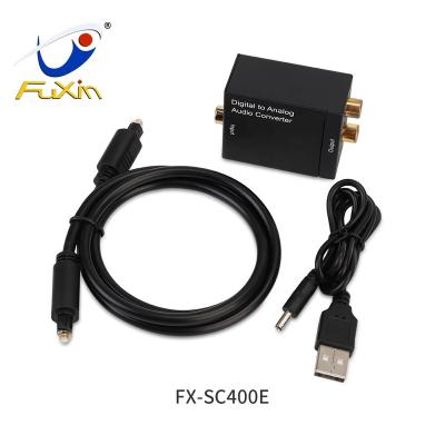 China Analog to Digital Converter 192 KHz DAC Digital SPDIF Toslink to Analog Stereo L/R Audio Adapter FX-SC400E for sale