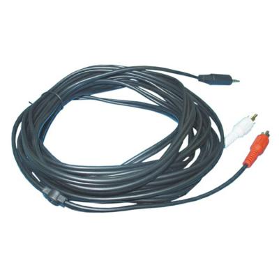 China Promotional FX-DV11D-5M Double Shielded RCA Audio Speaker Cable Male to 3.5mm Male to Aux Cable of 2 RCA for sale