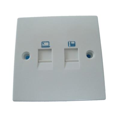 China High Quality Affordable ABS Price FX-332A Faceplate Splitter RJ45/RJ11manufactured in China for sale