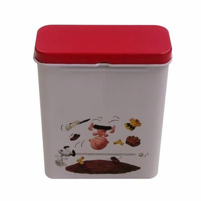 China Flip cover tin box Taiwan factory custom printed straight flip lid metal tin box for chocolate candy gift for sale