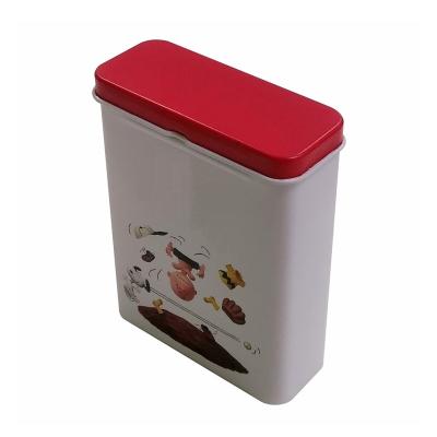 China Flip Cover Tin Box Straight Hinged Custom Printed Chocolate Candy Metal Tin Box For Gift for sale