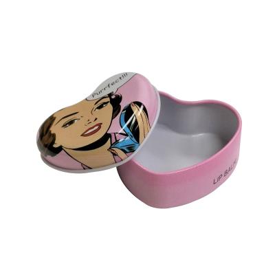 China Heaven And Earth Cover Tin Box Custom Printed Small Heart Shaped Metal Tin Tin Case For Wedding Gift Box for sale