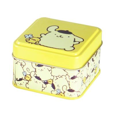 China Heaven And Earth Cover Tin Box Custom Cute Design Square Empty Metal Tin Chocolate Candy Box For Kids Gift for sale