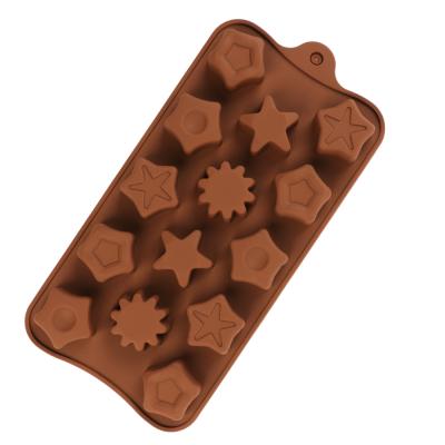 China Viable Star Candy Screw Baking Molds Cake Mold Cake Decorations Silicone Chocolate Molds for sale