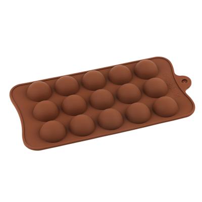 China Viable Semicircle Candy Cake Mold Cake Decorations Silicone Chocolate Bomb Molds for sale