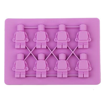 China HOT Selling Popular Design Lego Robot Silicone Chocolate Mold Ice Cream and Candy Viable for sale