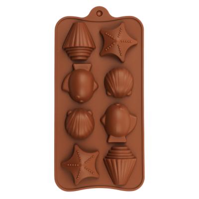 China Viable Starfish Shape Candy Cake Mold Cake Decorations Silicone Chocolate Molds for sale