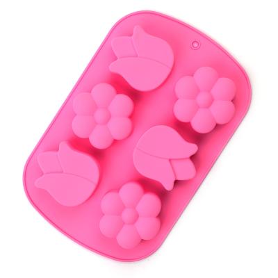 China Sustainable Soap Making Molds Flower Molds For Cake Decorating Silicone Cake Mold for sale