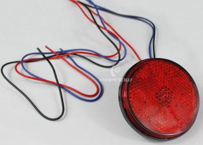 China Red 24 SMD LED Brake Lights Round Reflector Tail Brake Stop Marker Light for sale