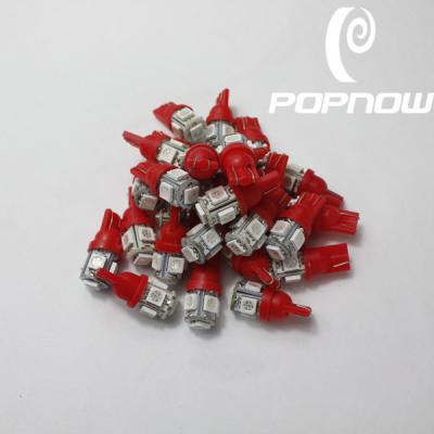 China Dashboard T10 WG 5smd 5050 Car Led Lights Red for sale