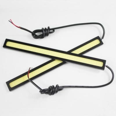 China Super Bright White COB Car LED Daytime Running Lights 6000K - 6500K 6W 12V 17CM for sale